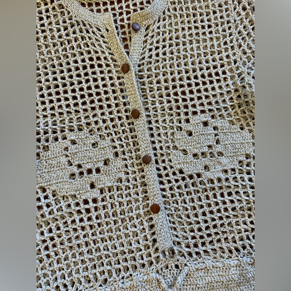 Stoned Immaculate Birkin Crochet Dress Cream XS - Picture 11 of 13